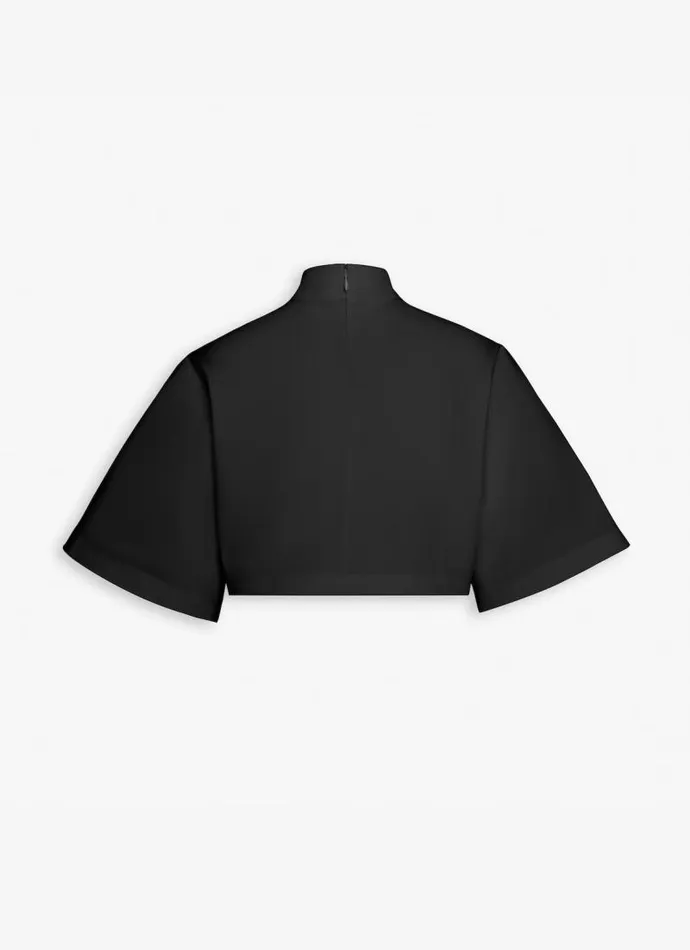 Alaa Tops and Shirts COTTON POPLIN HIGHNECK TOP Black 8211 Women Alaa Tops and Shirts COTTON POPLIN HIGHNECK TOP Black 8211 Women