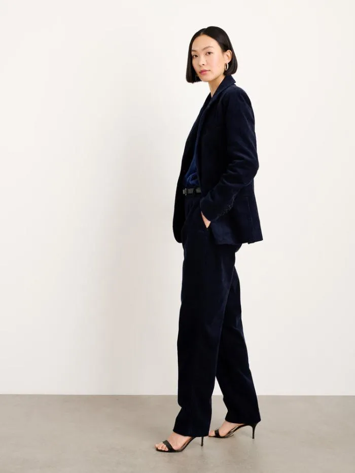 Alex Mill Jackets Outerwear Amalie Blazer In Corduroy Dark Navy 8211 Women
