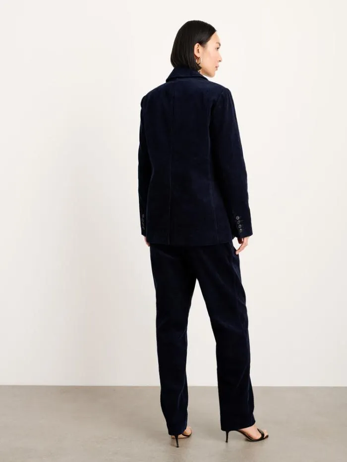 Alex Mill Jackets Outerwear Amalie Blazer In Corduroy Dark Navy 8211 Women