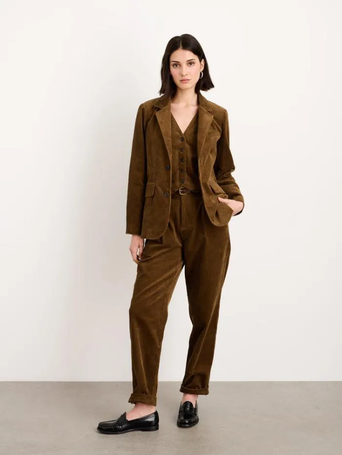 Alex Mill Jackets Outerwear Amalie Blazer In Corduroy Saddle 8211 Women