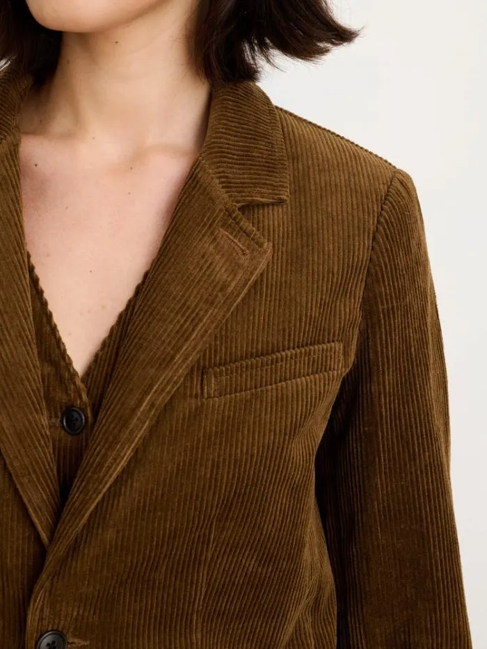 Alex Mill Jackets Outerwear Amalie Blazer In Corduroy Saddle 8211 Women