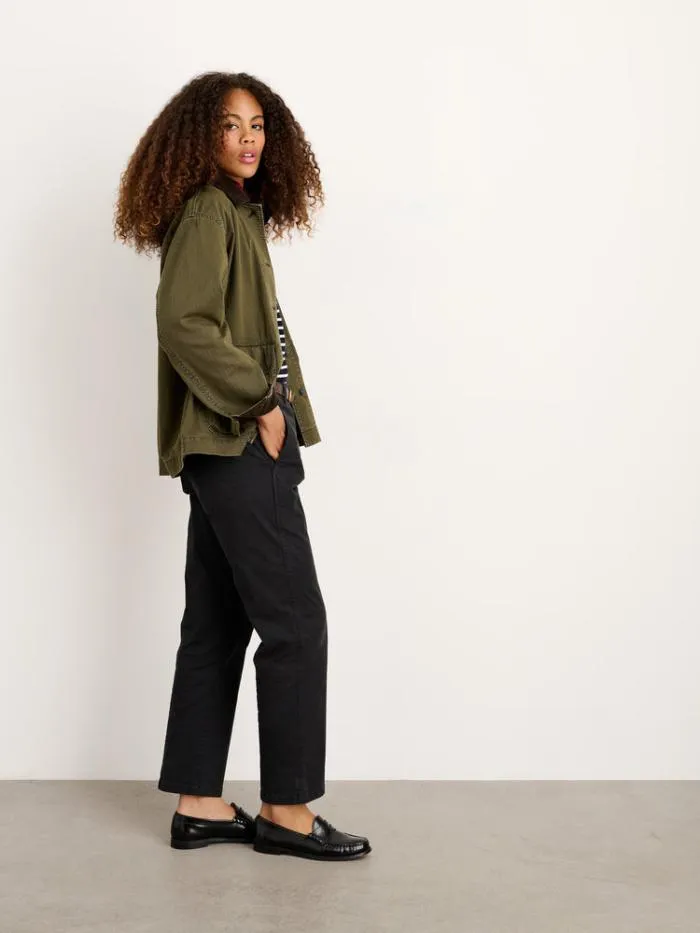 Alex Mill Jackets Outerwear Mel Jacket In Herringbone Cotton Military Olive 8211 Women