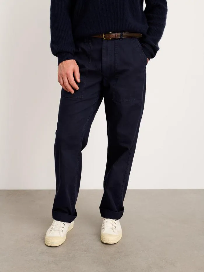 Alex Mill Pants Field Pant In Herringbone Navy 8211 Men