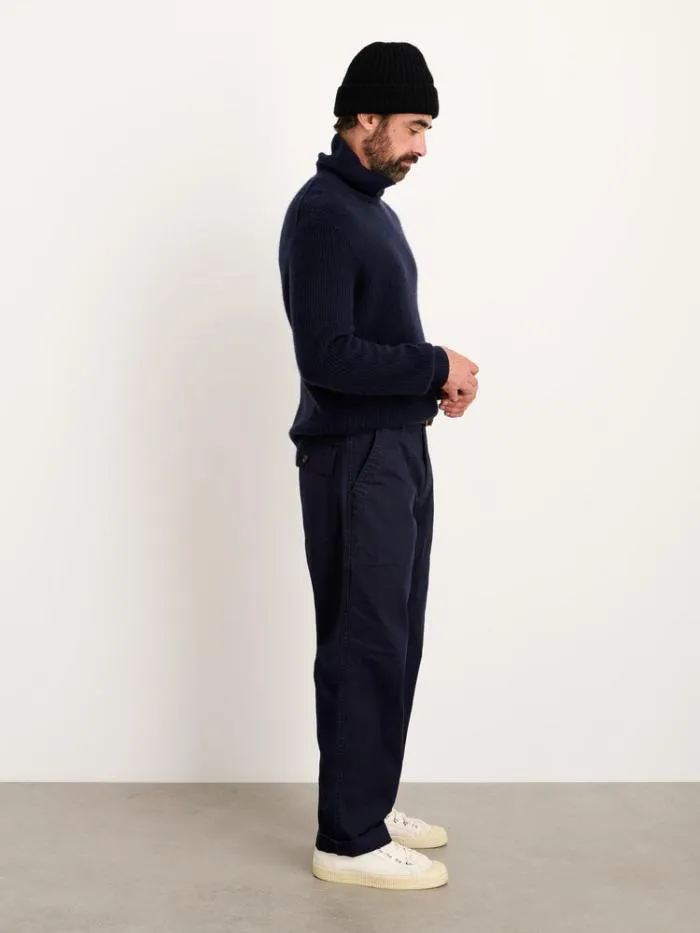 Alex Mill Pants Field Pant In Herringbone Navy 8211 Men