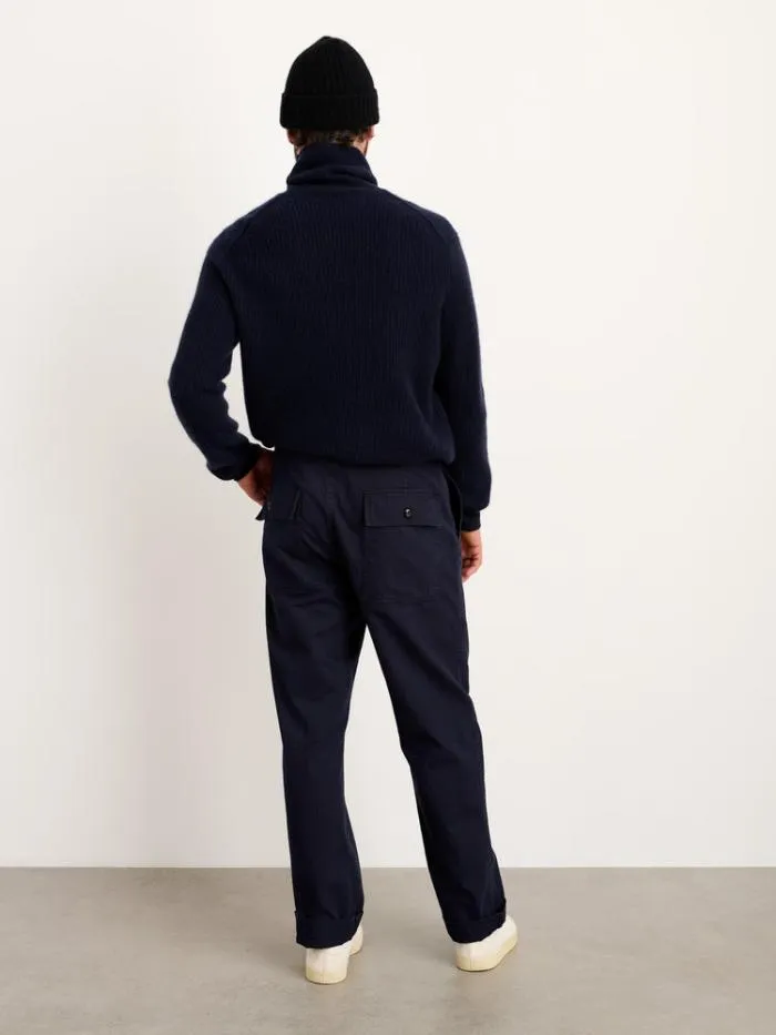 Alex Mill Pants Field Pant In Herringbone Navy 8211 Men