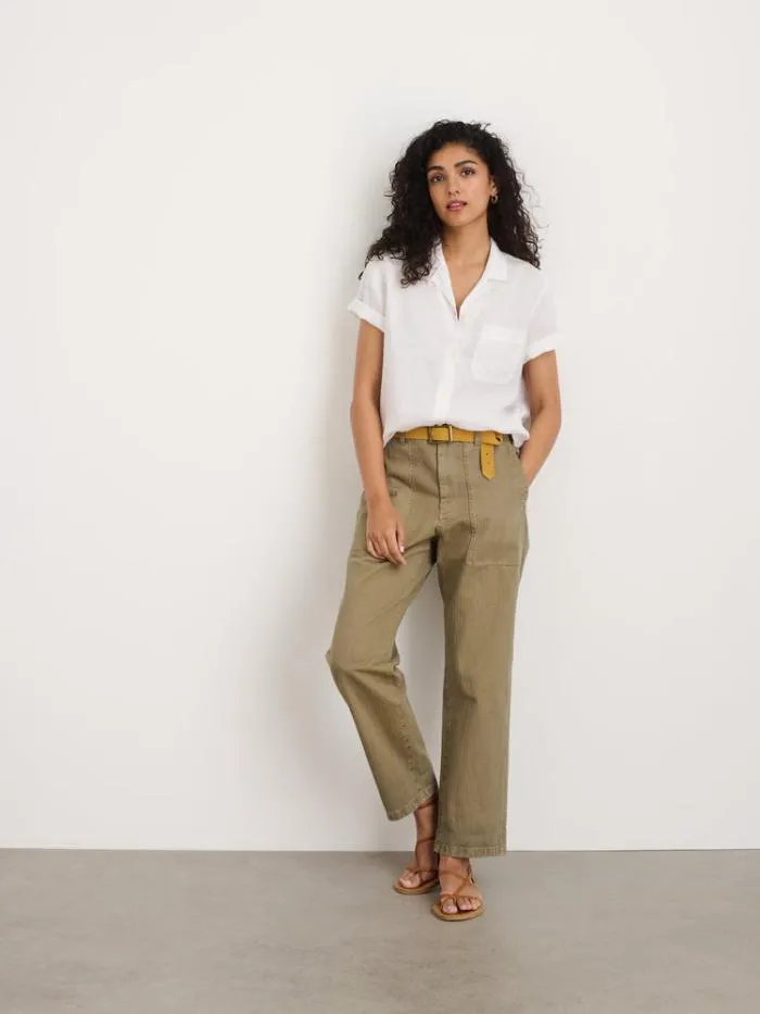 Alex Mill Shirts Tops Maddie Camp Shirt In Linen White 8211 Women