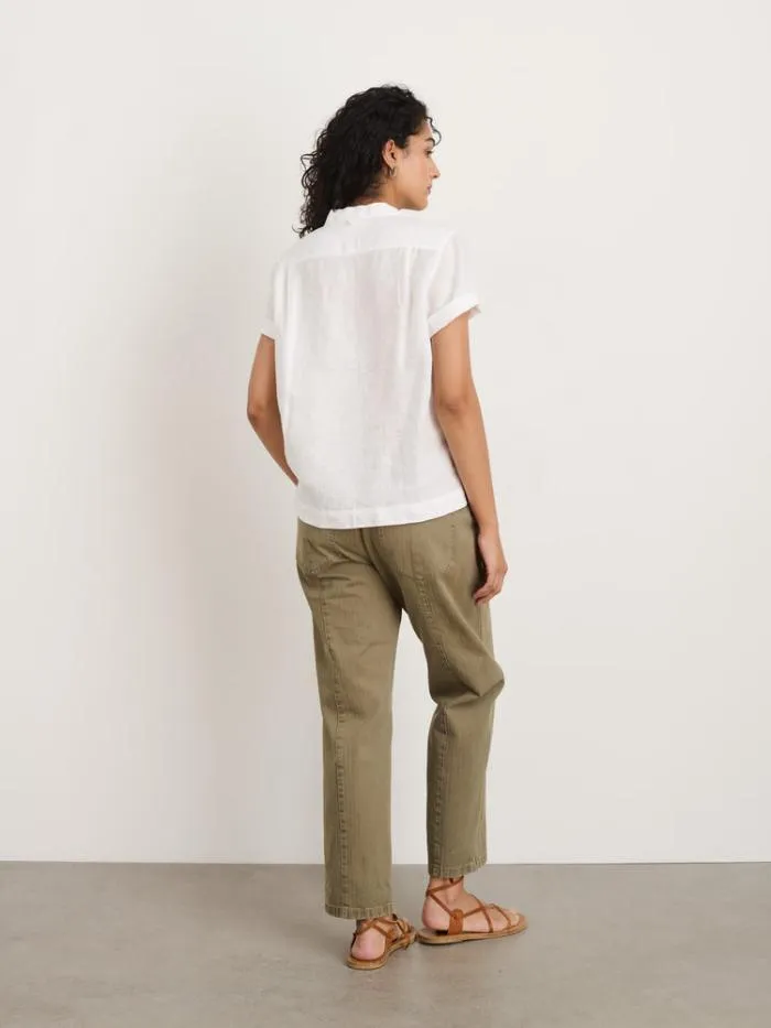Alex Mill Shirts Tops Maddie Camp Shirt In Linen White 8211 Women