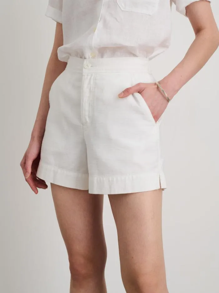 Alex Mill Shorts Alessandra Shorts In Washed Twill Salt 8211 Women