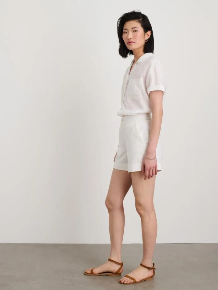 Alex Mill Shorts Alessandra Shorts In Washed Twill Salt 8211 Women