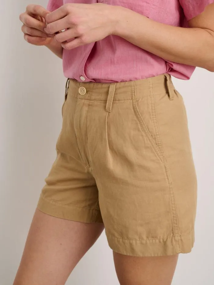 Alex Mill Shorts Pleated Shorts In Twill Vintage Khaki 8211 Women
