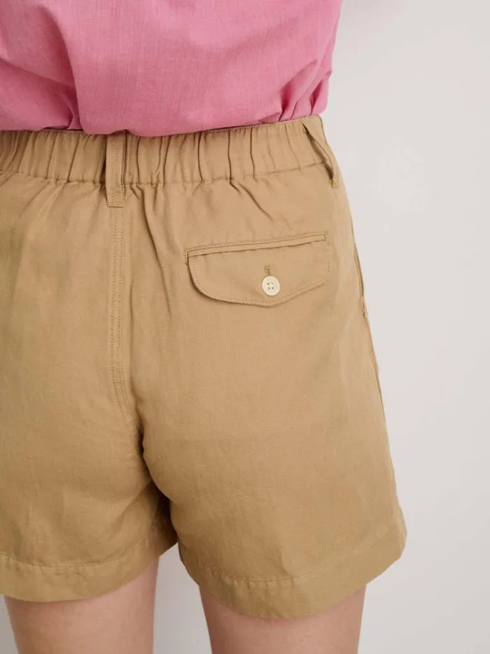 Alex Mill Shorts Pleated Shorts In Twill Vintage Khaki 8211 Women