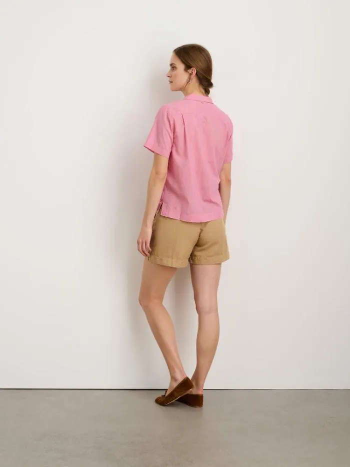 Alex Mill Shorts Pleated Shorts In Twill Vintage Khaki 8211 Women
