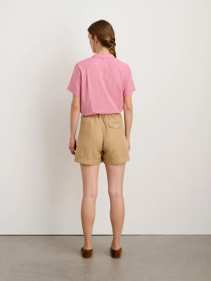 Alex Mill Shorts Pleated Shorts In Twill Vintage Khaki 8211 Women
