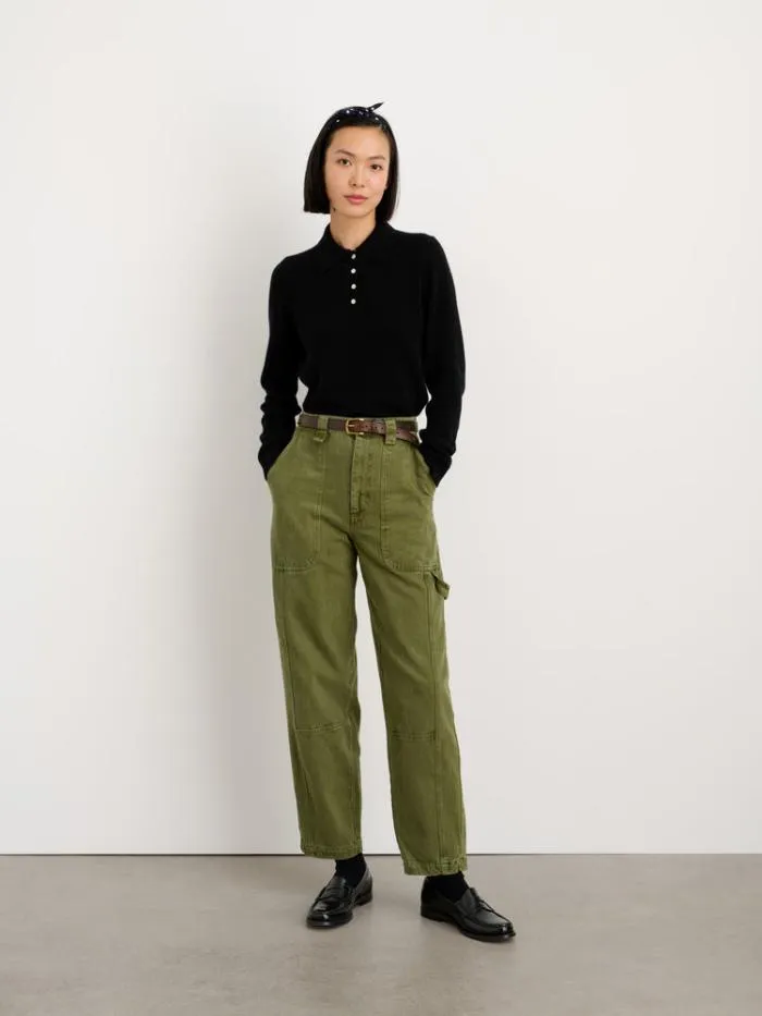 Alex Mill Sweaters Alice Polo In Cashmere Black 8211 Women