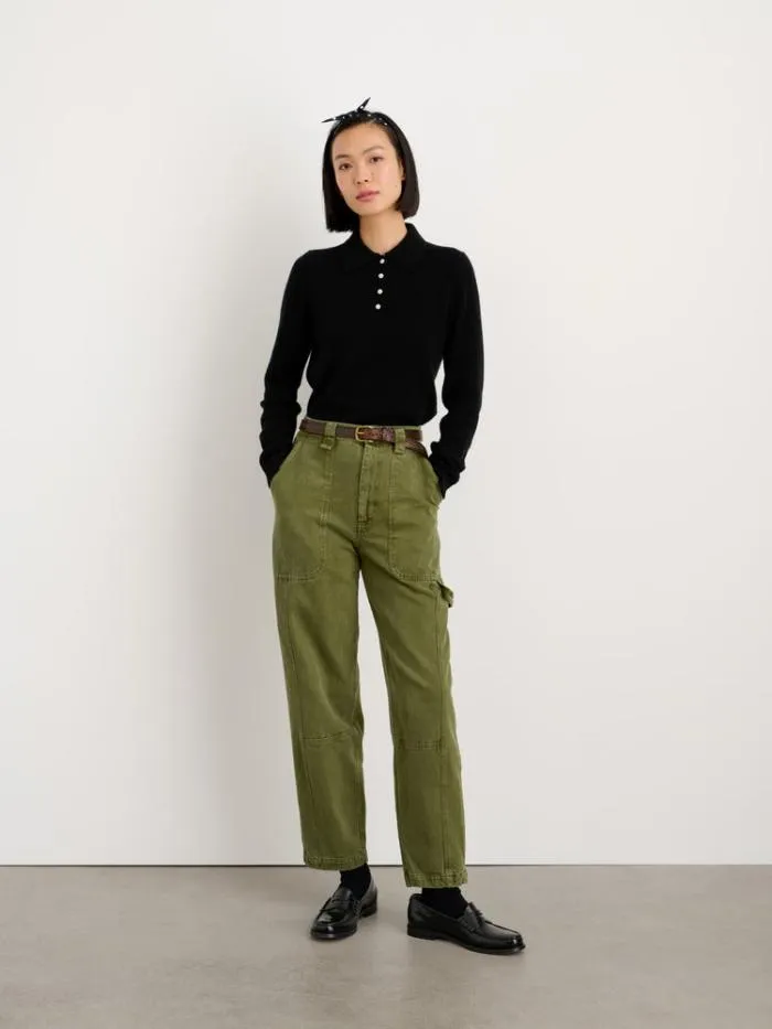 Alex Mill Sweaters Alice Polo In Cashmere Black 8211 Women