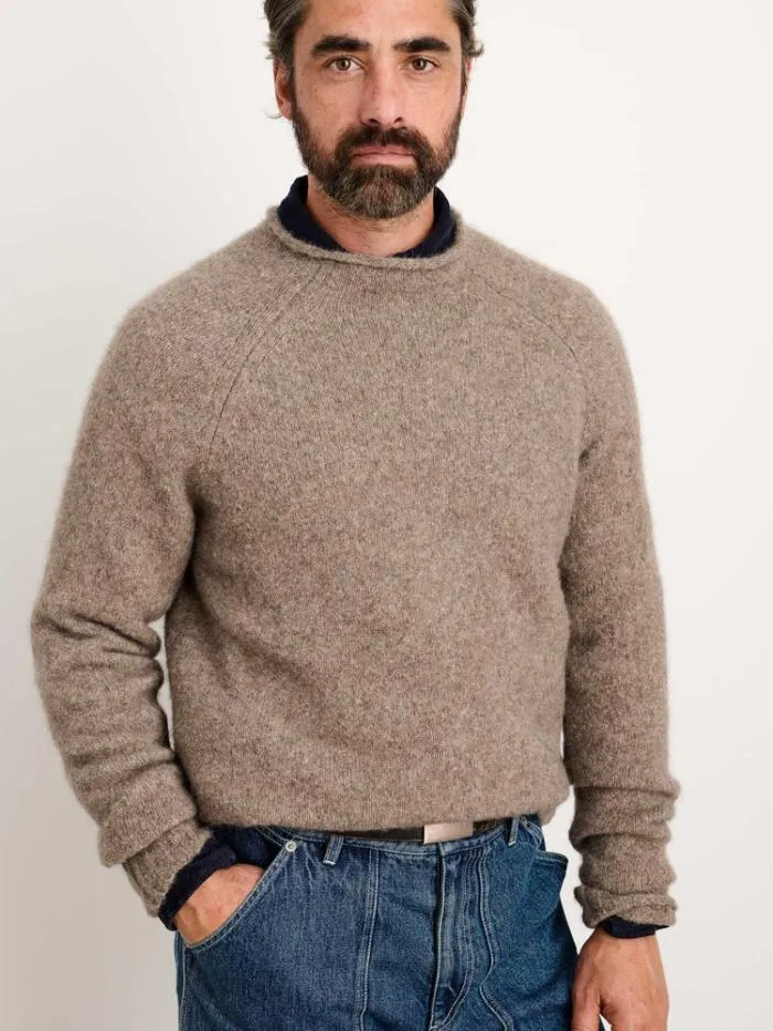 Alex Mill Sweaters Sweatshirts Alex Rollneck Sweater In Alpaca Chestnut 8211 Men
