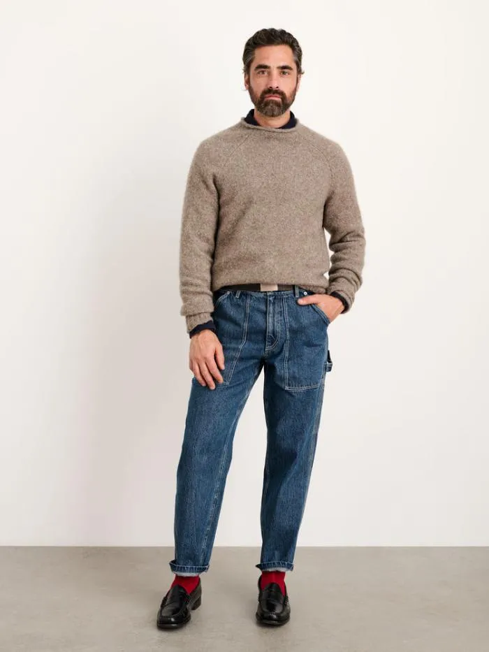 Alex Mill Sweaters Sweatshirts Alex Rollneck Sweater In Alpaca Chestnut 8211 Men