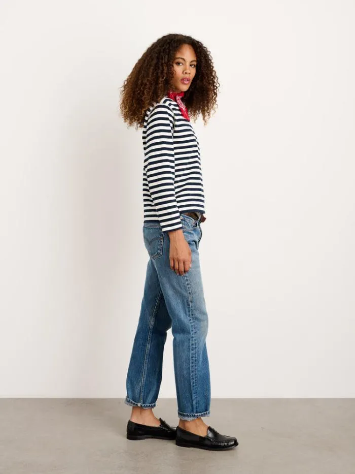 Alex Mill Tees Tanks Lakeside Striped Tee Whitenavy Bold Stripe 8211 Women