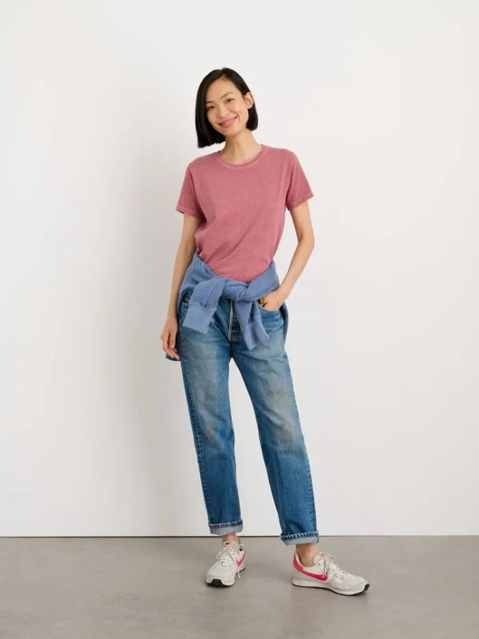 Alex Mill Tees Tanks Scout Crewneck Tee In Vintage Wash Currant 8211 Women