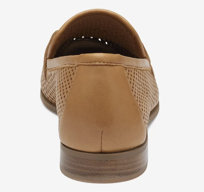 Ali Perfed Bit Loafer Tan Glove Leather Mules and Loafers Johnston and Murphy Women