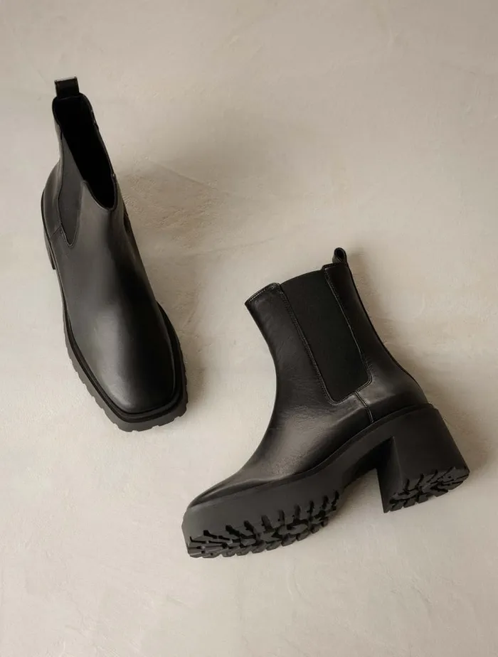 Amara Passion Black Women Bobbies Ankle Boots Amara Passion Black Women Bobbies Ankle Boots