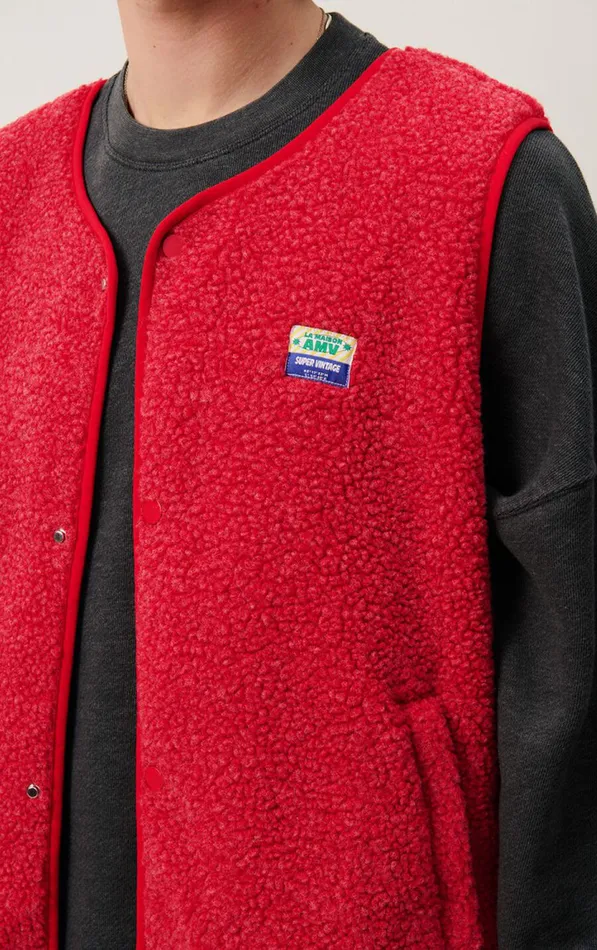 American Vintage Jackets and Blazers Men Jacket Hoktown Melange Poppy
