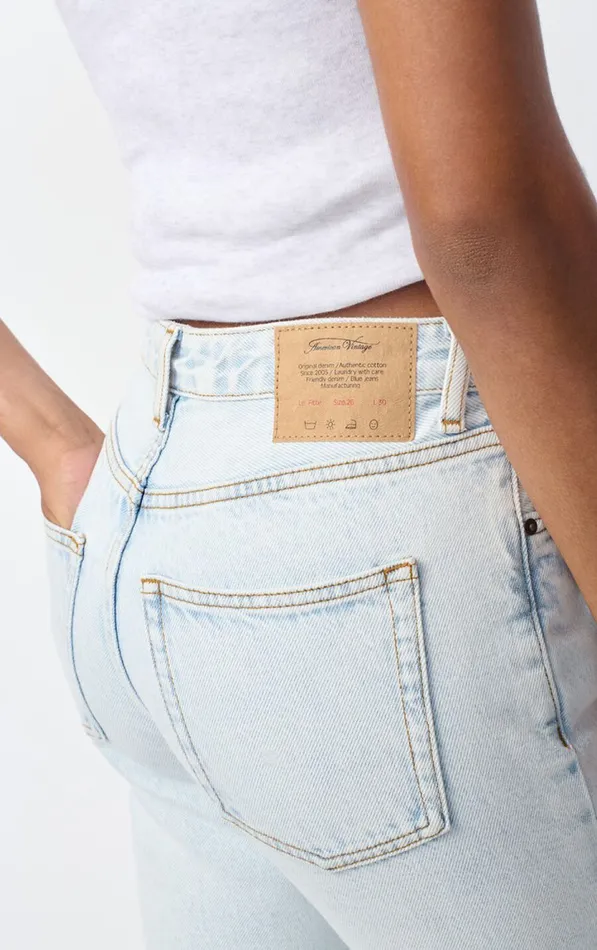 American Vintage Jeans Women Fitted Jeans Joybird Winter Bleached