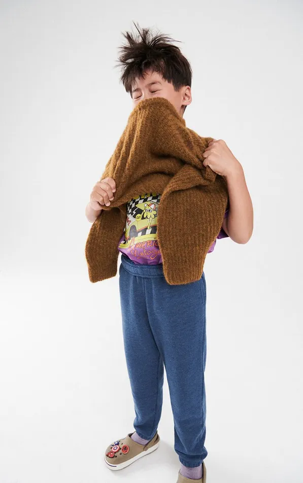 American Vintage Jumpers and Cardigans Kids Jumper East Melange Black Brunette