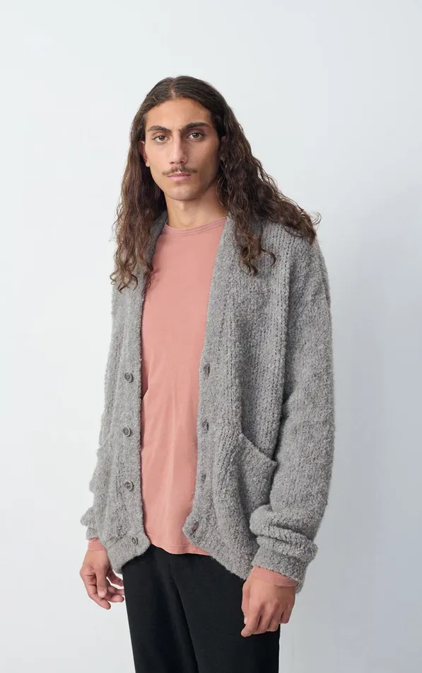 American Vintage Jumpers and Cardigans Men Cardigan Zolly Mouse Melange