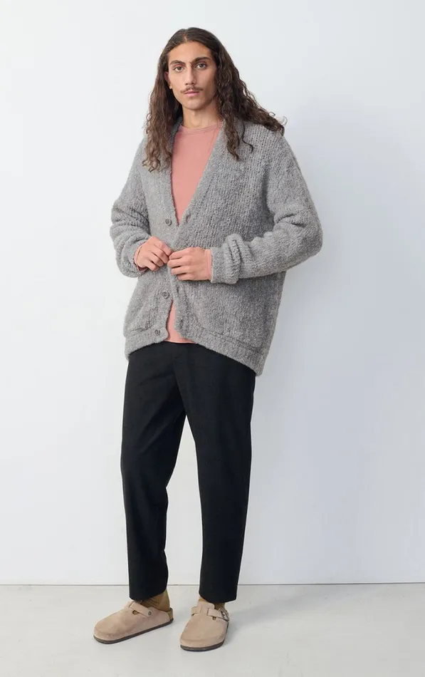 American Vintage Jumpers and Cardigans Men Cardigan Zolly Mouse Melange