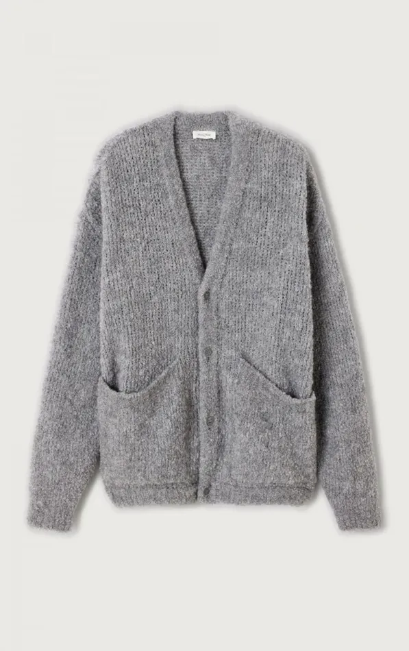 American Vintage Jumpers and Cardigans Men Cardigan Zolly Mouse Melange