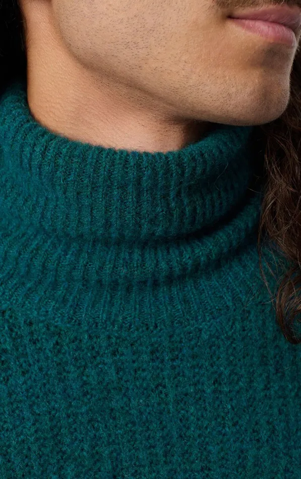 American Vintage Jumpers and Cardigans Men Jumper East Melange Duck Blue American Vintage Jumpers and Cardigans Men Jumper East Melange Duck Blue