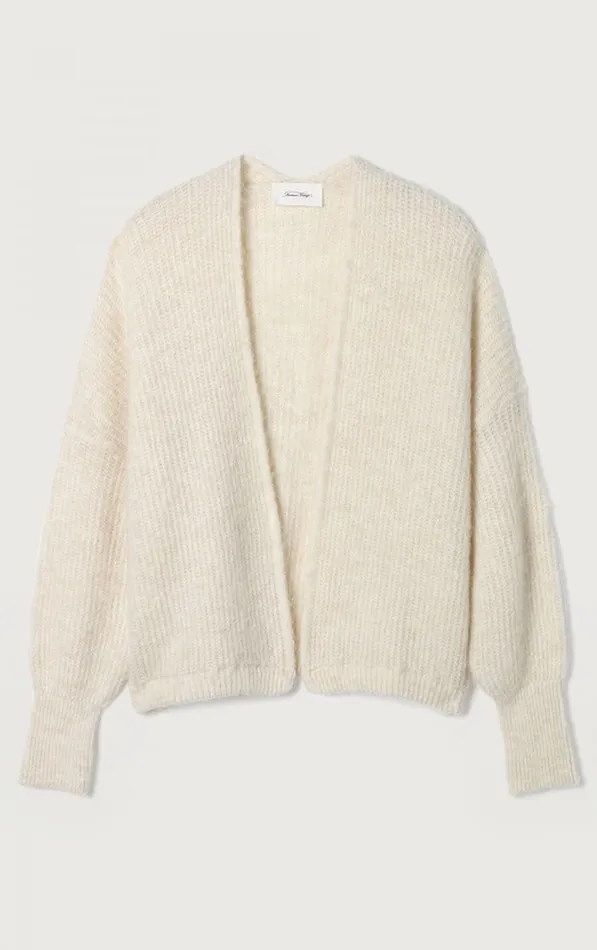 American Vintage Jumpers and Cardigans Women Cardigan East Melange Pearl American Vintage Jumpers and Cardigans Women Cardigan East Melange Pearl