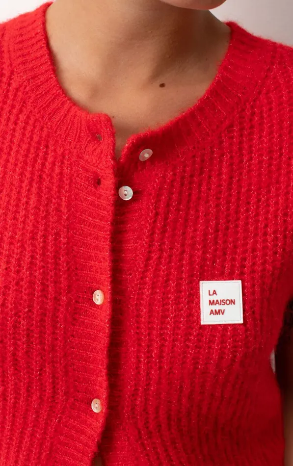 American Vintage Jumpers and Cardigans Women Cardigan East Melange Pepper