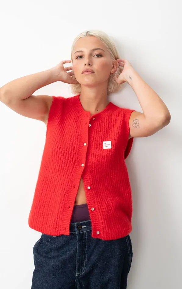 American Vintage Jumpers and Cardigans Women Cardigan East Melange Pepper