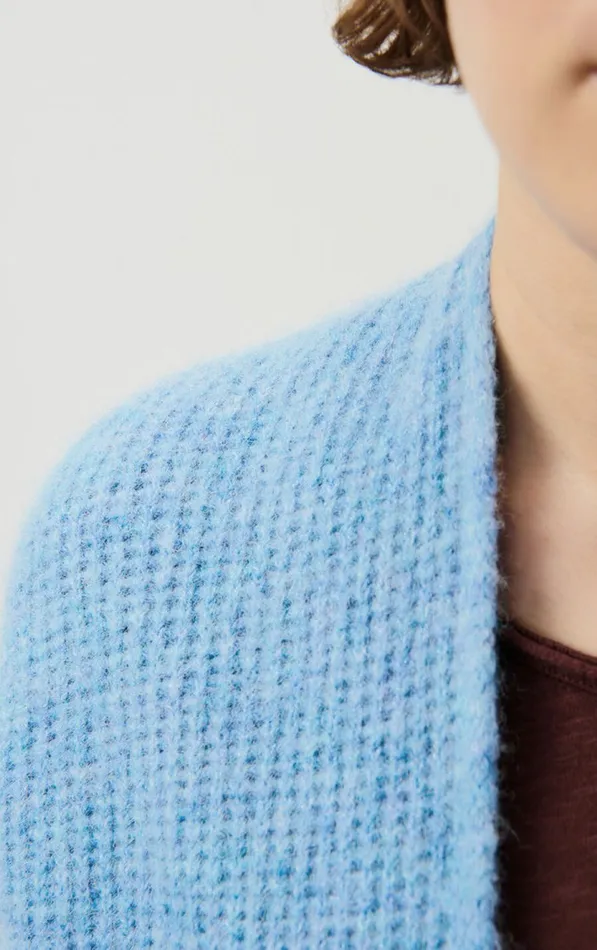American Vintage Jumpers and Cardigans Women Cardigan East Melange Sky American Vintage Jumpers and Cardigans Women Cardigan East Melange Sky