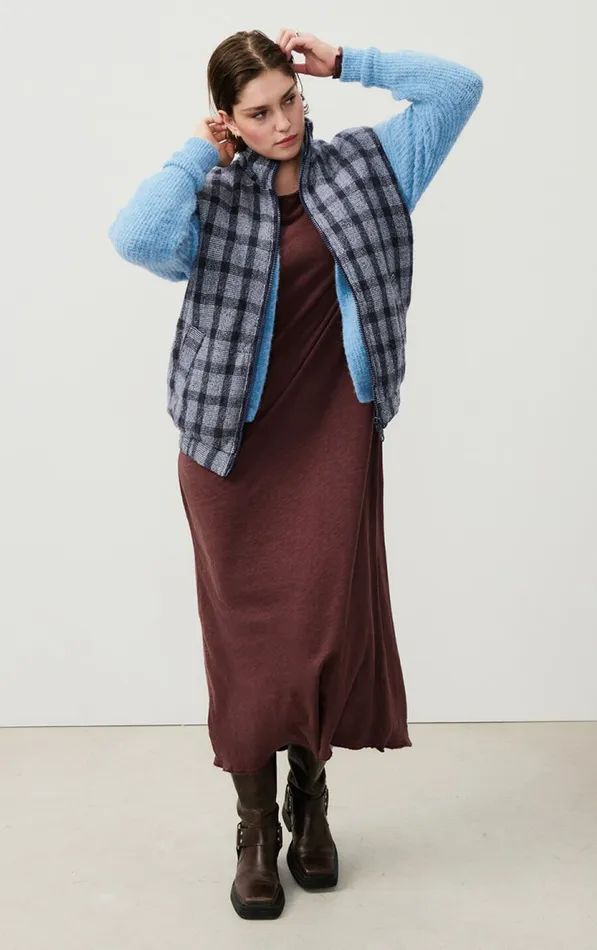 American Vintage Jumpers and Cardigans Women Cardigan East Melange Sky American Vintage Jumpers and Cardigans Women Cardigan East Melange Sky