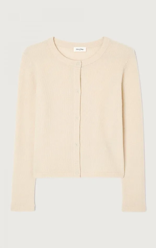 American Vintage Jumpers and Cardigans Women Cardigan Raxow Nude American Vintage Jumpers and Cardigans Women Cardigan Raxow Nude