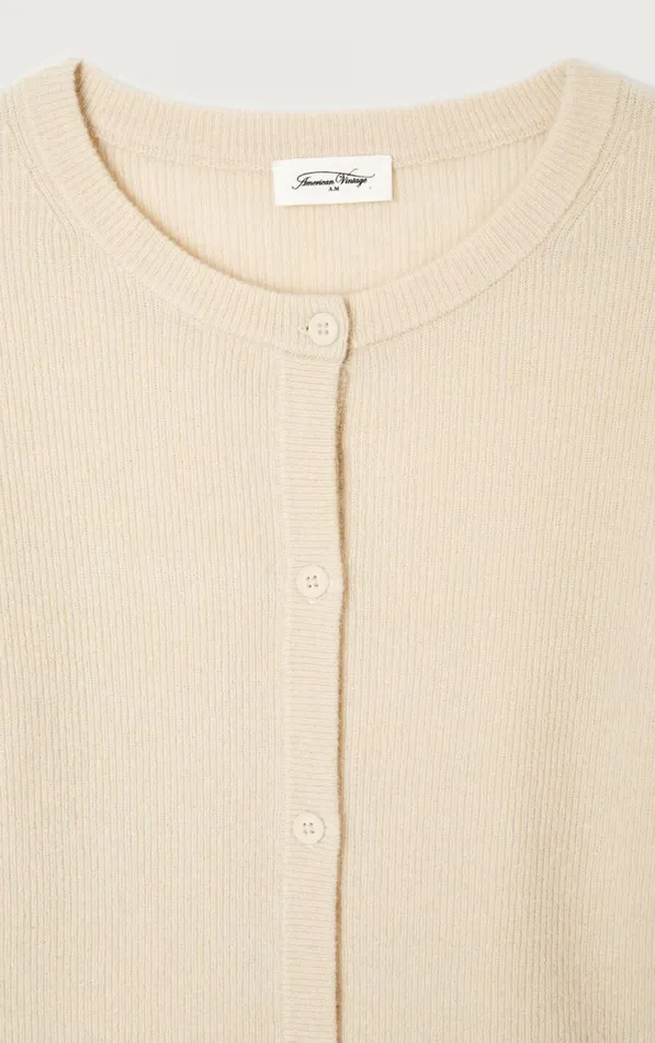 American Vintage Jumpers and Cardigans Women Cardigan Raxow Nude American Vintage Jumpers and Cardigans Women Cardigan Raxow Nude