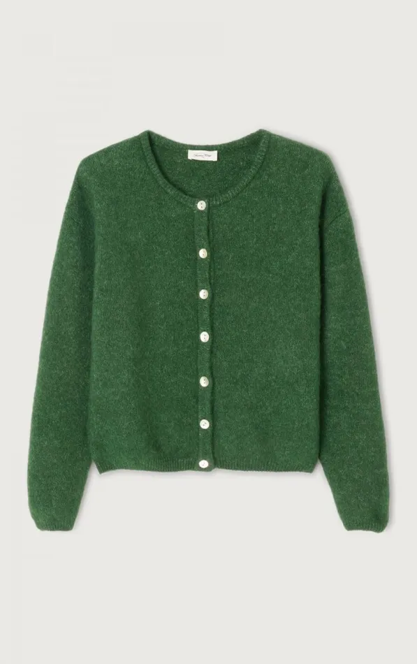 American Vintage Jumpers and Cardigans Women Cardigan Vitow Melange Basil