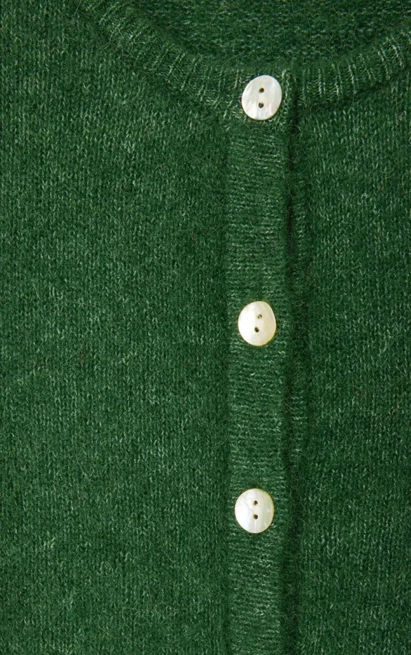American Vintage Jumpers and Cardigans Women Cardigan Vitow Melange Basil American Vintage Jumpers and Cardigans Women Cardigan Vitow Melange Basil