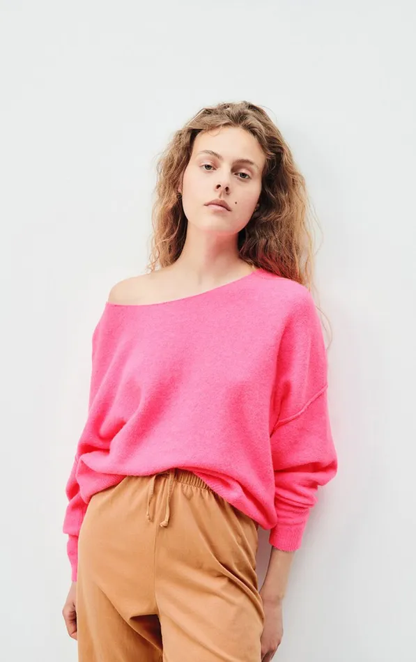American Vintage Jumpers and Cardigans Women Jumper Damsville Fluo Pink