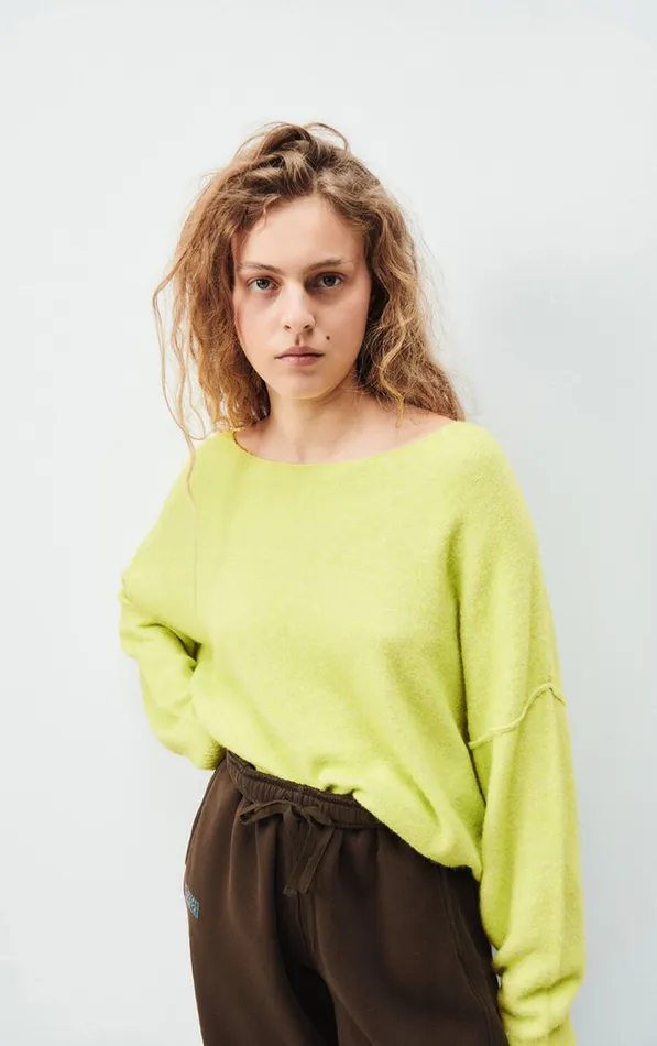 American Vintage Jumpers and Cardigans Women Jumper Damsville Pistachio Multimelange