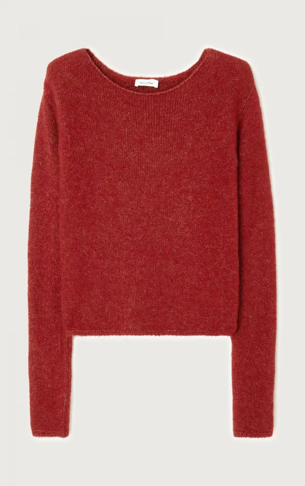American Vintage Jumpers and Cardigans Women Jumper East Melange Burgundy