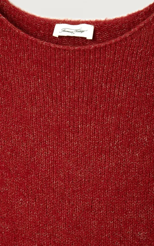 American Vintage Jumpers and Cardigans Women Jumper East Melange Burgundy
