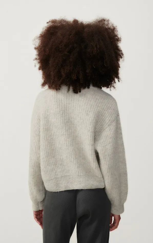 American Vintage Jumpers and Cardigans Women Jumper East Melange Powder Snow American Vintage Jumpers and Cardigans Women Jumper East Melange Powder Snow