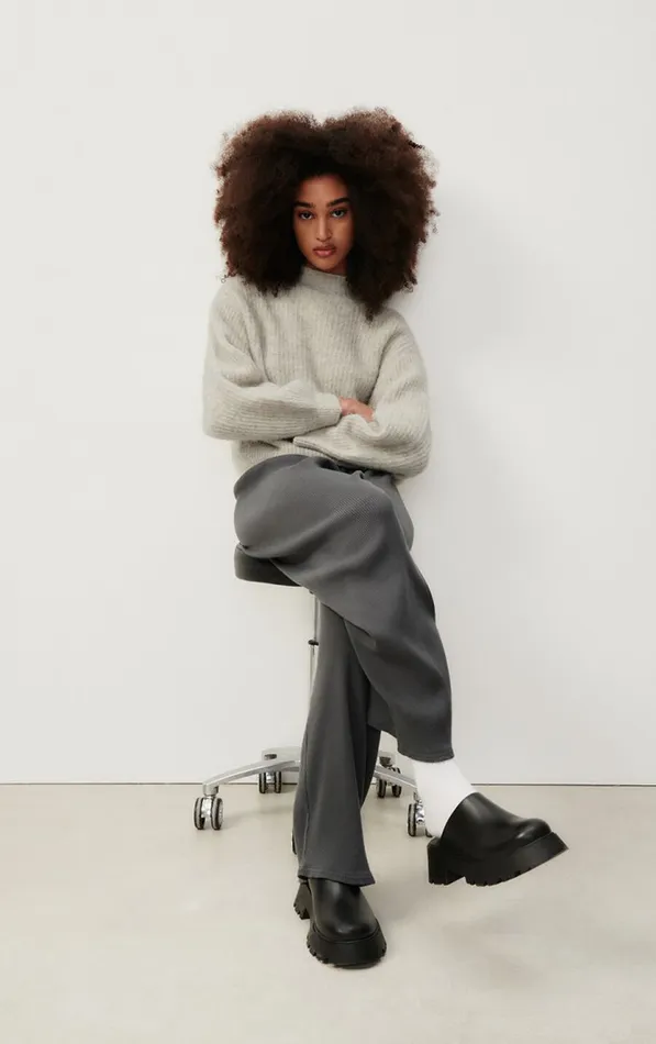American Vintage Jumpers and Cardigans Women Jumper East Melange Powder Snow American Vintage Jumpers and Cardigans Women Jumper East Melange Powder Snow