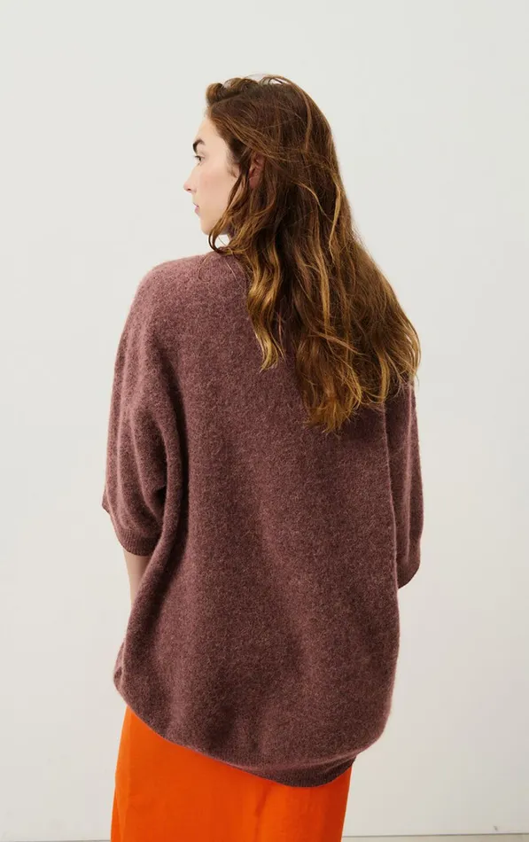 American Vintage Jumpers and Cardigans Women Jumper Vitow Choco Black Melange