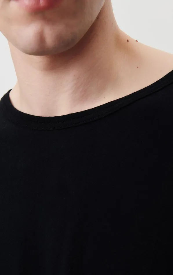 American Vintage Long Sleeve TShirts Men TShirt Gamipy Black