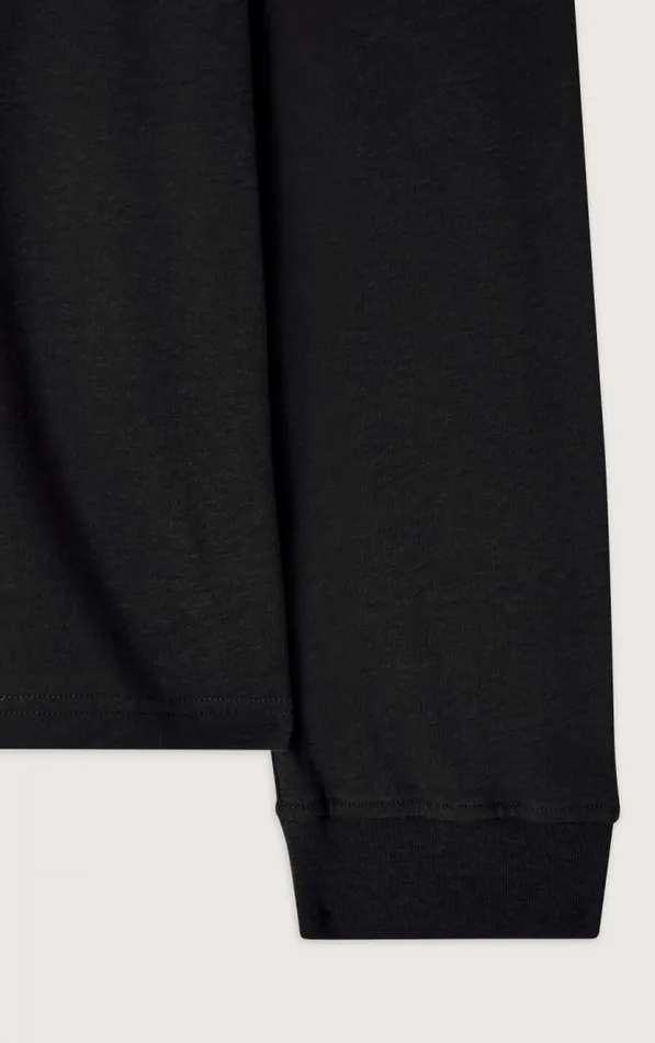 American Vintage Long Sleeve TShirts Men TShirt Gamipy Black